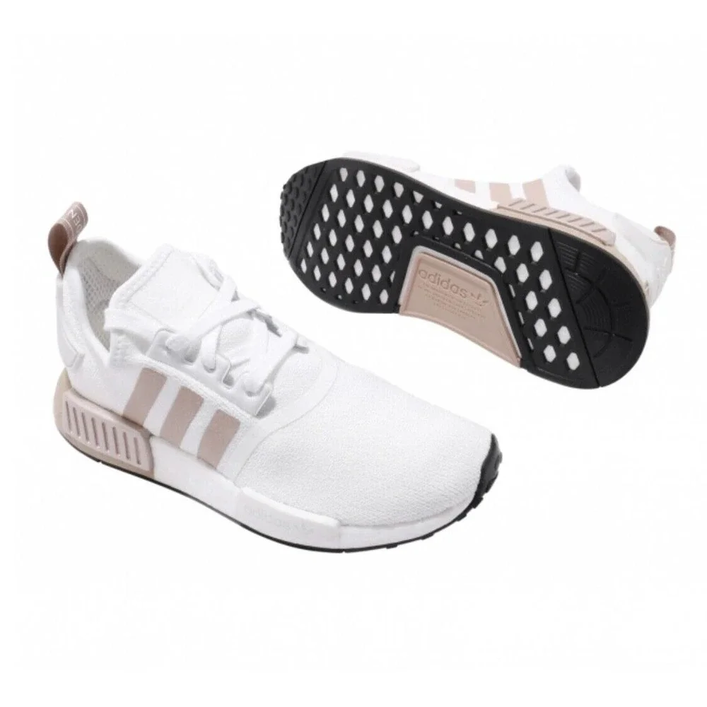 Adidas NMD R1 Boost Women Casual Running Shoe White Athletic Sneaker Trainer - Picture 7 of 11